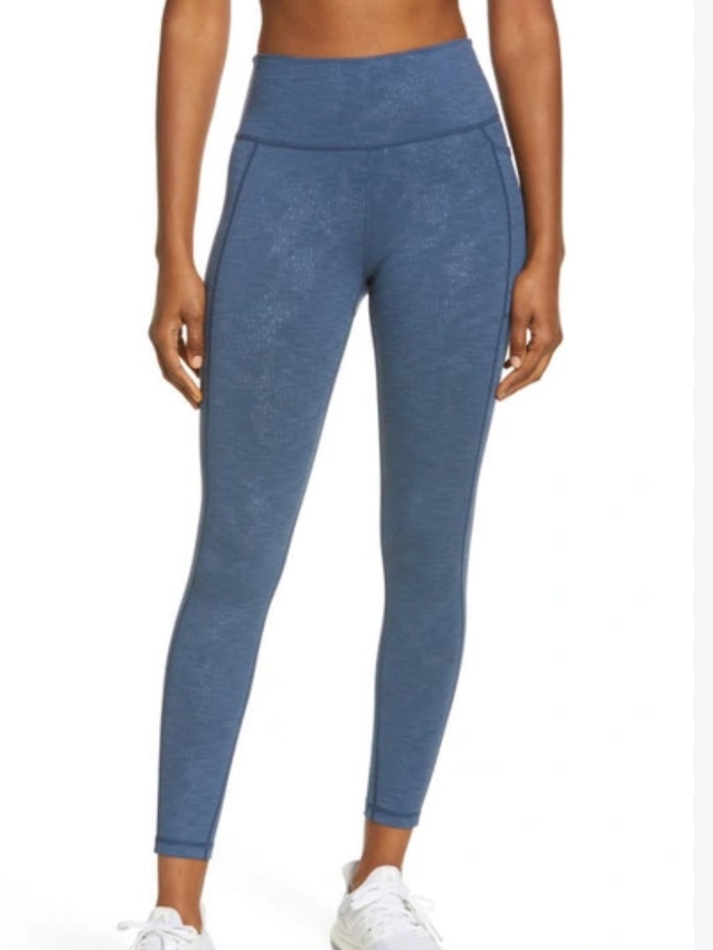Sweaty Betty Super Sculpt Pocket Camo Leggings In Blue Vine Embossed print